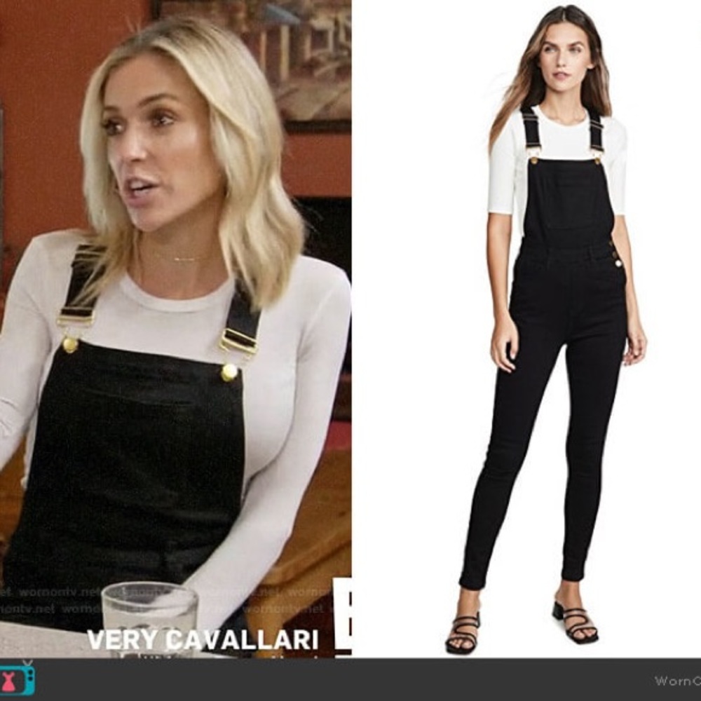 We Wore What  High Rise Skinny Overalls